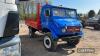 1987 Mercedes-Benz 404 Unimog Reg. No. Q137 FDD Chassis No. 404114015162 Engine No. 314948IC223668 Finished in blue the 6cylinder Unimog is stated to be in good all round condition and is HPI clear Estimate £5,000 - £6,000