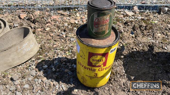 2no. grease cans