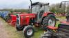 1996 MASSEY FERGUSON 390T 2wd diesel TRACTOR Reg. No. P981 RFE Serial No. 5723E27344 Fitted with a turbo, Hi-Line cab, 12x12 transmission, 2no. Spools and 540/1000 PTO on 420/85R38 rear wheels and tyres - 4