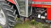 1996 MASSEY FERGUSON 390T 2wd diesel TRACTOR Reg. No. P981 RFE Serial No. 5723E27344 Fitted with a turbo, Hi-Line cab, 12x12 transmission, 2no. Spools and 540/1000 PTO on 420/85R38 rear wheels and tyres - 20