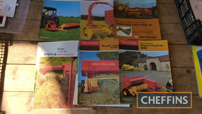 12no. New Holland baler and implement instruction books