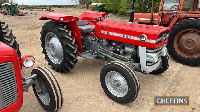 Massey Ferguson 135 Tractor c/w new tyres, fully restored