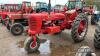 McCORMICK Farmall H 4cylinder petrol TRACTOR Fitted with electric start and belt pulley - 3