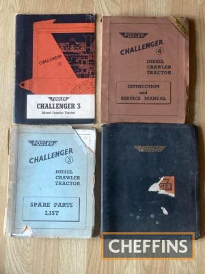 Fowler Challenger 3 & 4, sales brochure, Instruction and Service manuals, spare parts list (4)