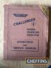 Fowler Challenger 3 & 4, sales brochure, Instruction and Service manuals, spare parts list (4) - 5