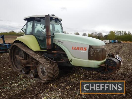 1999 CLAAS Challenger 55 RUBBER TRACKED TRACTOR Fitted with front weights, rear linkage, PTO and drawbar Reg. No. V406 TNV Ser. No. 79302116 Hours: 13,397 FDR: 01/09/1999