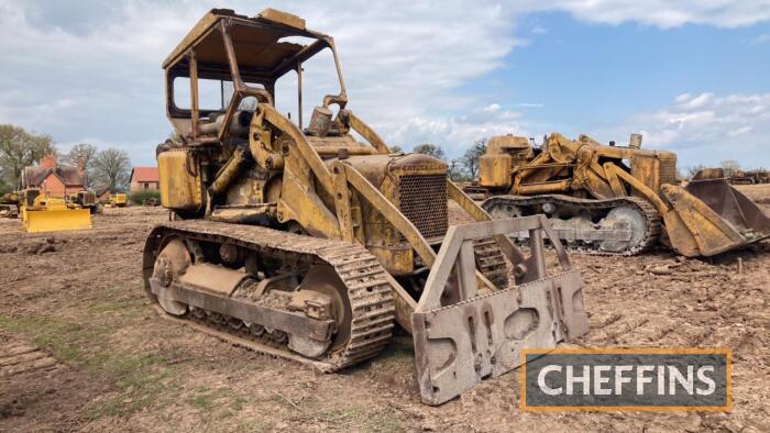 CATERPILLAR 955F Traxcavator TRACKED LOADING SHOVEL Fitted with logging winch and timber arch Engine No. 45A882