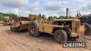 1954 CATERPILLAR DW15 diesel SCRAPER TRACTOR Fitted with No15 Scraper Load Capacity 16.5 tonnes Engine No. 45C453