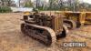 1941 CATERPILLAR D2 5J 4cylinder diesel CRAWLER TRACTOR Incomplete example, ex-Traxson shovel Reg No. FV0 75 (expired) Serial No. 5J4922SP Engine No. 4U5490