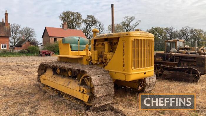 1943 CATERPILLAR D7 CRAWLER TRACTOR Serial No. 1T1994 Engine No. 1T1084 An originally armoured example. Understood to be the first D7 purchased for the collection, from Ruddington.