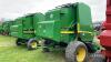 John Deere 582 Premium Round Baler crop compressor on pick up, net wrap, control box & manual in office Bales: approx 30,000 on farm from new, dealer serviced and genuine parts fitted. Due to change in farming policy - 10