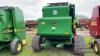 John Deere 582 Premium Round Baler crop compressor on pick up, net wrap, control box & manual in office Bales: approx 30,000 on farm from new, dealer serviced and genuine parts fitted. Due to change in farming policy - 11