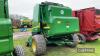 John Deere 582 Premium Round Baler crop compressor on pick up, net wrap, control box & manual in office Bales: approx 30,000 on farm from new, dealer serviced and genuine parts fitted. Due to change in farming policy - 13