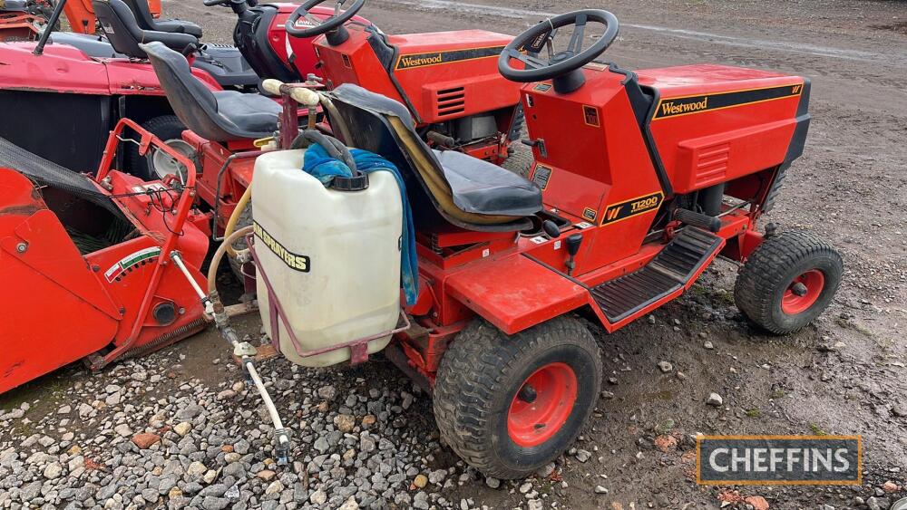 Westwood T1200 Ride on Mower c/w team rear mounted sprayer ATV's ...