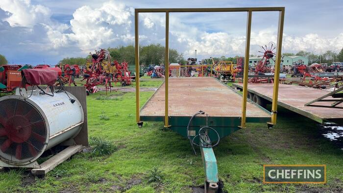 Merrick Loggin Tandem Axle Steel Bodied Bale Trailer approx 30ft Direct from farm