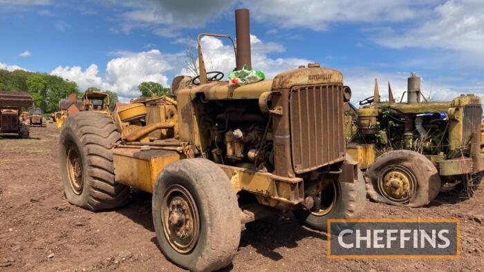 CATERPILLAR DW20 6cylinder diesel SCRAPER TRACTOR Fitted with supercharged engine, twin cylinder donkey start. Ex Brent Marshall Earthmoving Serial No. 69C293