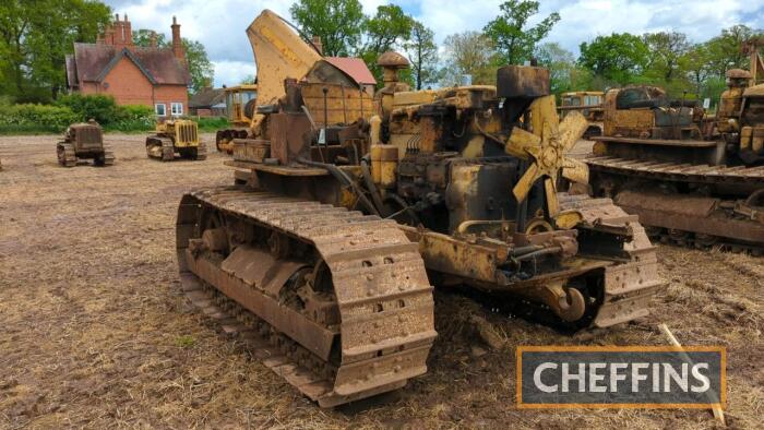 1941 CATERPILLAR D7 diesel CRAWLER TRACTOR Fitted with double drum winch Serial No. 7M3140