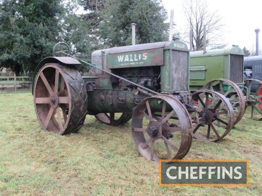 c.1920 BRITISH WALLIS 4cylinder petrol/paraffin TRACTOR Serial No. 1493 The British Wallis, based on the American Wallis Model K, was built at Lincoln by Ruston & Hornsby and was launched at the 1920 Royal Show at Darlington. Early models had a sloping