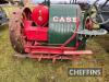 c.1916 CASE 10/20 4cylinder petrol/paraffin TRACTOR Serial No. 17995 The tricycle Case 10-20 with its transverse engine was the first of the company's models to be fitted with an automotive-type four-cylinder power unit. It had a single drive wheel with - 24