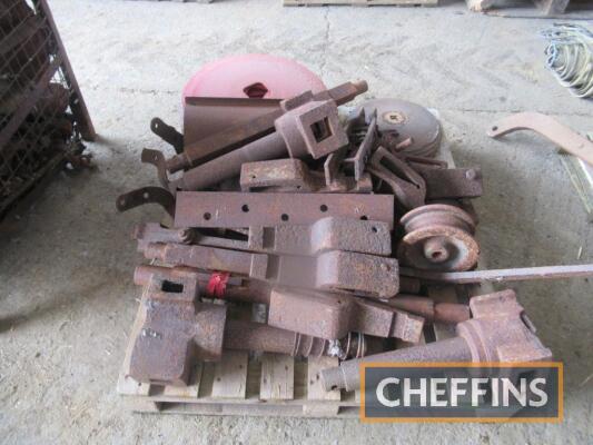 Qty steam plough/cultivator parts, discs and fittings