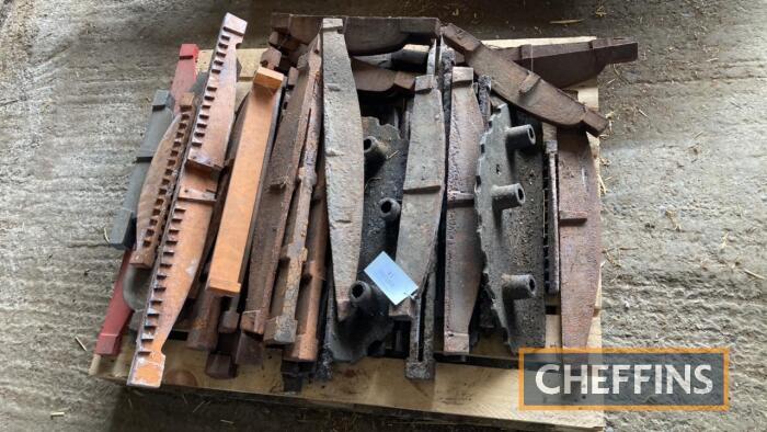 Various fire bars and fire bar castings etc