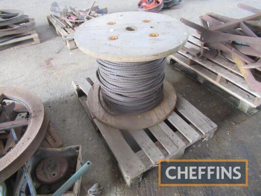 Reel of wire rope