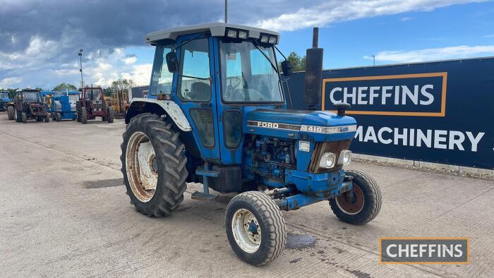 Ford 6410 2wd Tractor c/w air con, performance monitor, rear assister ram, super Q cab Reg. No. G420 JAH Ser. No. BC21649