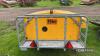 Single Axle Trailer fitted with onboard generator and lockable doors UNRESERVED LOT - 8