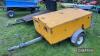 Single Axle Trailer fitted with onboard generator and lockable doors UNRESERVED LOT - 10