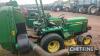 John Deere 755 Tractor c/w underslung mower deck & rear collector - 8