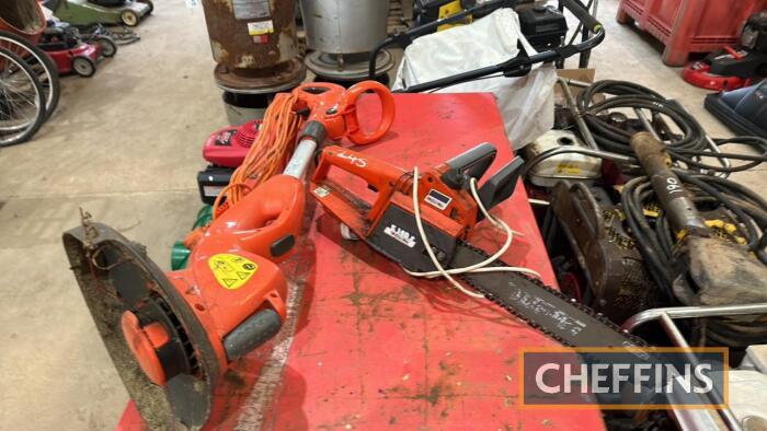 Ole-Mac 230v Chainsaw t/w Flymo power trimmer 230v UNRESERVED LOT