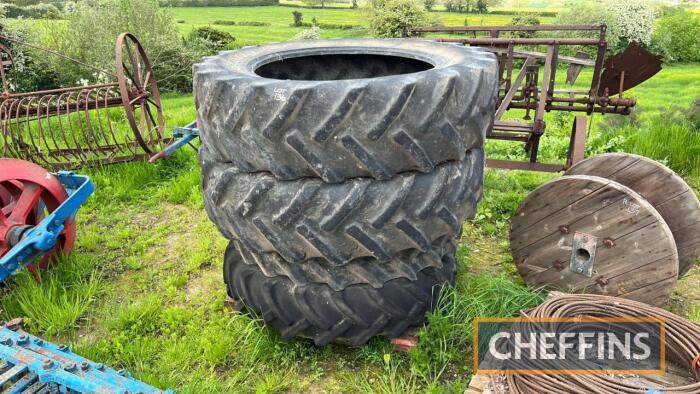 4no. Used tractor tyres