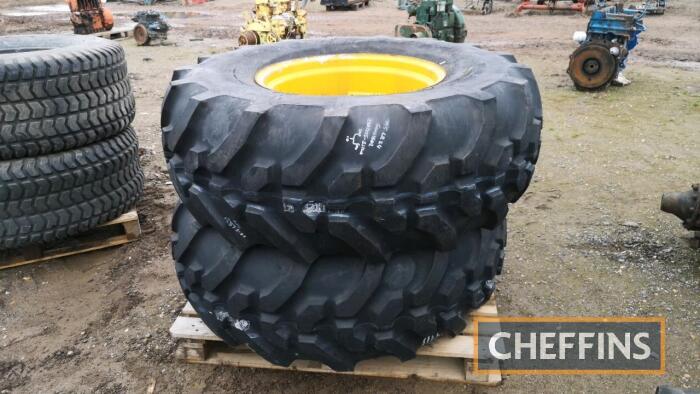 2no. Goodyear 19.5 LR 24 Wheels & Tyres