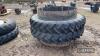 Alliance 270/95 R48 Dual Rowcrop Wheels 
<br/>c/w NH centres, stocks, rims & clamps