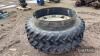 Alliance 270/95 R48 Dual Rowcrop Wheels 
<br/>c/w NH centres, stocks, rims & clamps - 3