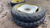 Alliance 270/95 R48 Rowcrop Wheels 
<br/>NH centres with dual lugs - 2