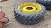 BKT 230/95 R36 Front Rowcrop Wheels 
<br/>c/w Standen NH centres - 3