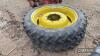 BKT 230/95 R36 Front Rowcrop Wheels 
<br/>c/w Standen NH centres - 4