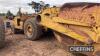 1954 CATERPILLAR DW15 diesel SCRAPER TRACTOR Fitted with No15 Scraper Load Capacity 16.5 tonnes Engine No. 45C453 - 39