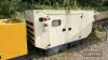 100kva portable generator with John Deere 4.5ltr 4cylinder diesel PowerTech engine and Stamford generator Hours: 7,103