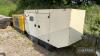 100kva portable generator with John Deere 4.5ltr 4cylinder diesel PowerTech engine and Stamford generator Hours: 7,103 - 2