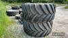 Pr. 900/60R32 Goodyear wheels and tyres with 8stud centres - 2