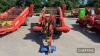 2003 Grimme Combistar CS1500 trailed soil separator with depth intake roller, multi-blade share, transfer roller to 7rows of stars, belt driven, rear 34mm sieve web with manual scrubber web, 22mm cross conveyor web, steering axle and hydraulic levelling - 2