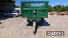 2010 Bailey 14tonne tandem axle steel monocoque trailer with hydraulic tailgate, sprung drawbar, sprung axles and hydraulic brakes on 560/60R22.5 Michelin wheels and tyres Serial No. 9233 - 2