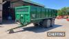 2010 Bailey 14tonne tandem axle steel monocoque trailer with hydraulic tailgate, sprung drawbar, sprung axles and hydraulic brakes on 560/60R22.5 Michelin wheels and tyres Serial No. 9233 - 3