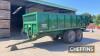 2010 Bailey 14tonne tandem axle steel monocoque trailer with hydraulic tailgate, sprung drawbar, sprung axles and hydraulic brakes on 560/60R22.5 Michelin wheels and tyres Serial No. 8835 - 3