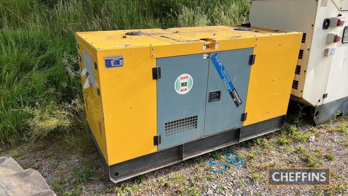 2017 Kawakenki KK-50 50kva 230/400v static 3phase generator, spares or repair