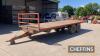 2002 Triffitt 12tonne 24ft tandem axle flat bed trailer with sprung axles on 400/70R20 wheels and tyres Serial No. 4727 - 3