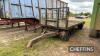 4 wheel flat bed wooden bodied bale trailer - 2