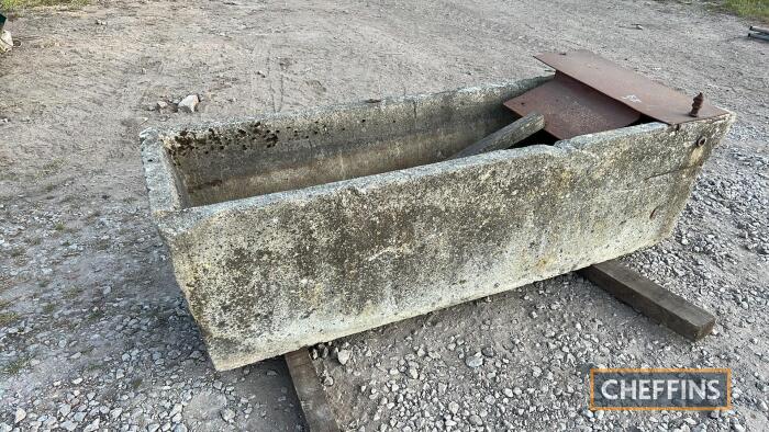 Concrete trough, c.6ft